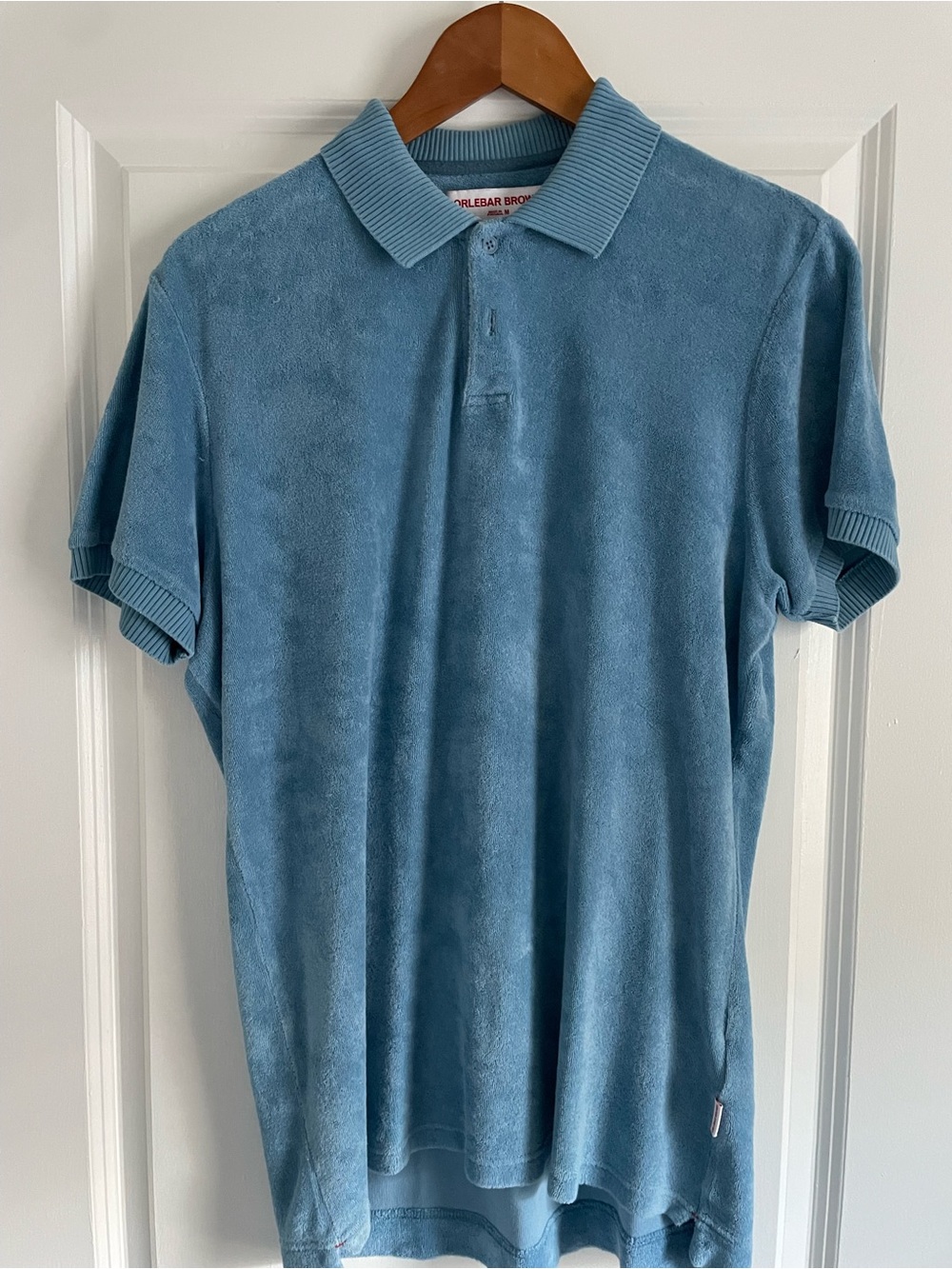 Orlebar Brown Terry Polo Shirt.  Size M